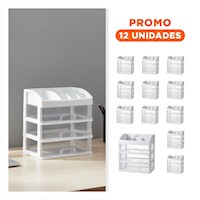 Pack12 Archivador de Uso Diario con Estructura Organizada Blanca Y+Regalo Sticker